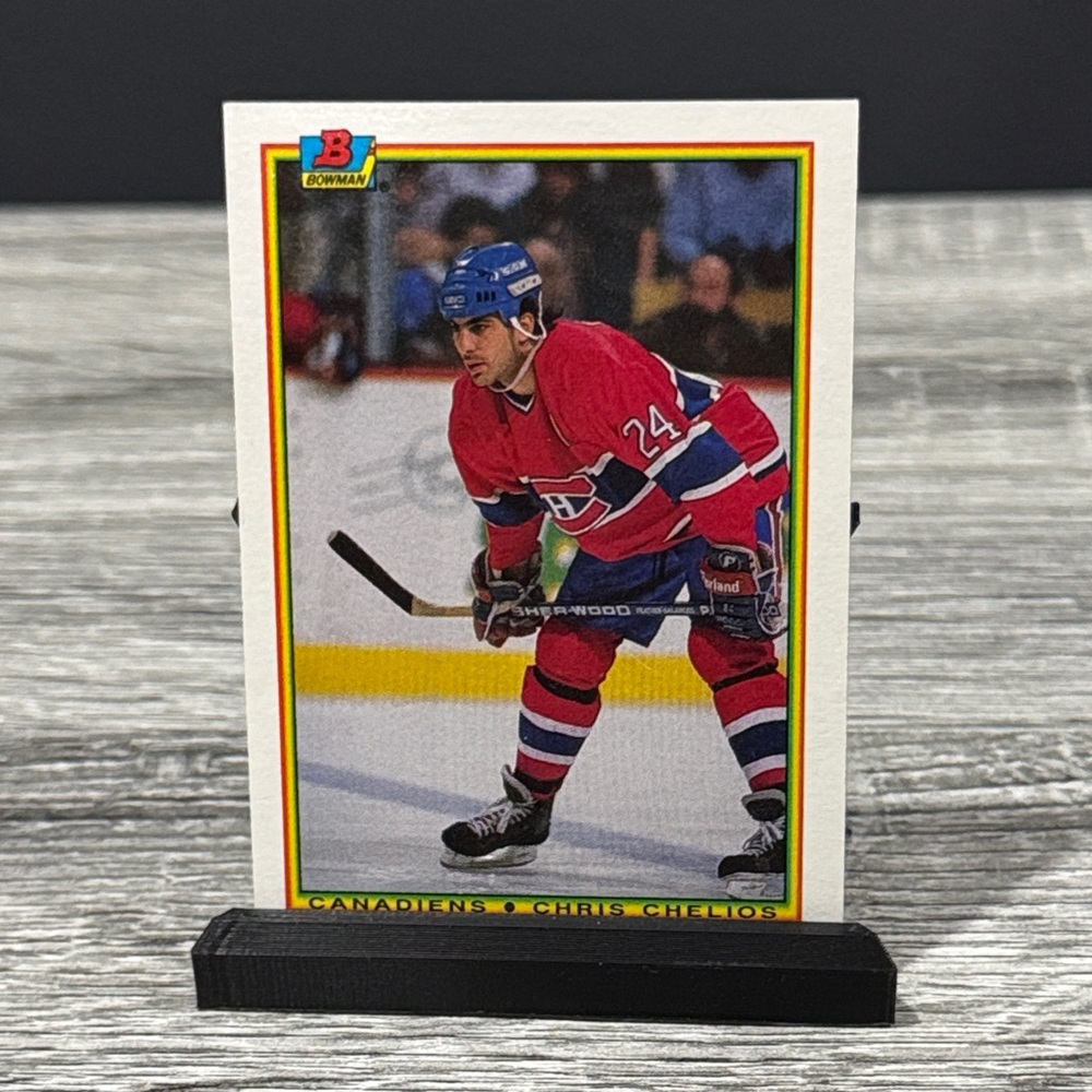 NHL | Bowman #42: Montreal Canadians: Chris Chelios (1990) - Vintage Hockey Card